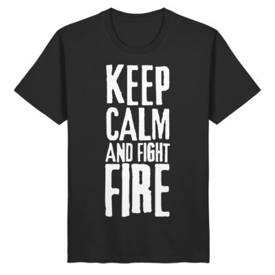 Keep Calm Grunge – Feuerwehr Männer T-Shirt